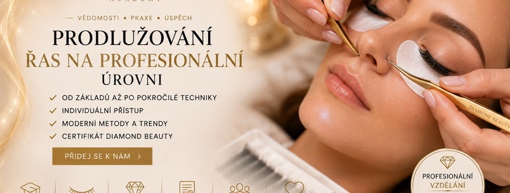 kurzy prodlužování řas nové - Diamond-beauty.cz